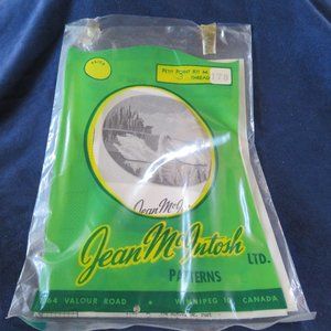 Jean McINTOSH Two SWANS M-178 Petit Point Pattern Vintage (#926)